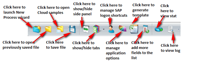 standard toolbar