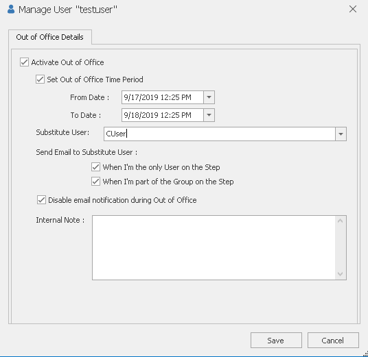 Configure Out-of-Office Settings