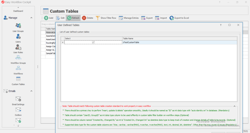 refresh_user_defined_tables
