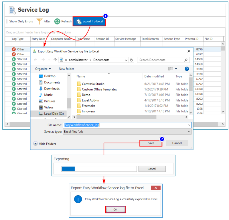 Export To Excel