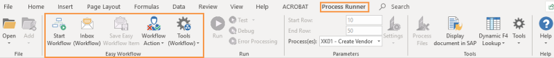 Process Runner tab