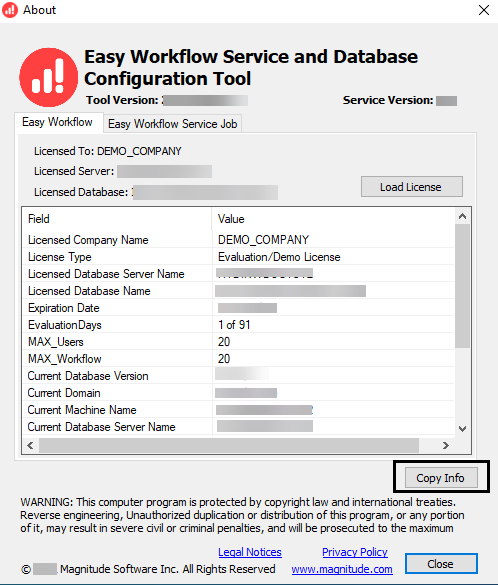 Request for Easy Workflow License Using IEWF Configuration Tool
