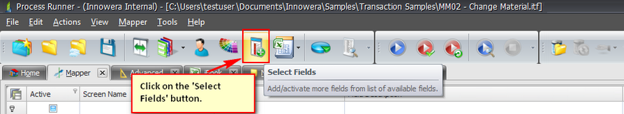 Activate fields_Select Fields