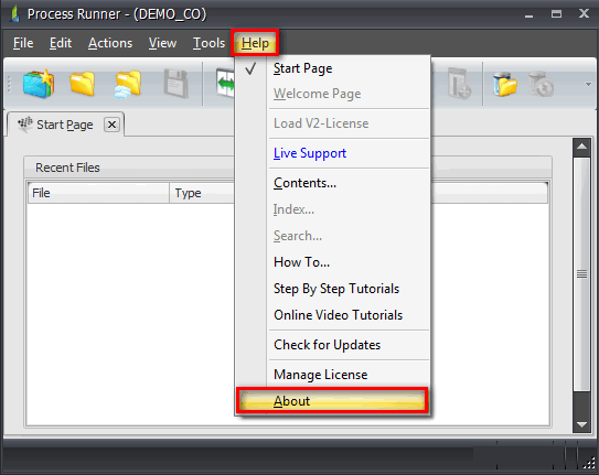 sending license details