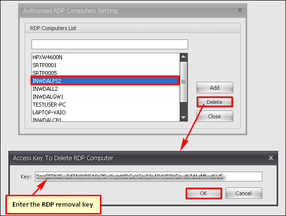 remove rdp
