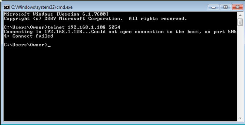 Communication error9