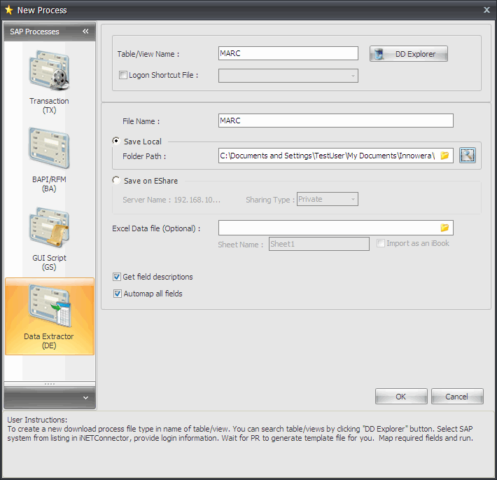 data extractor tutorial