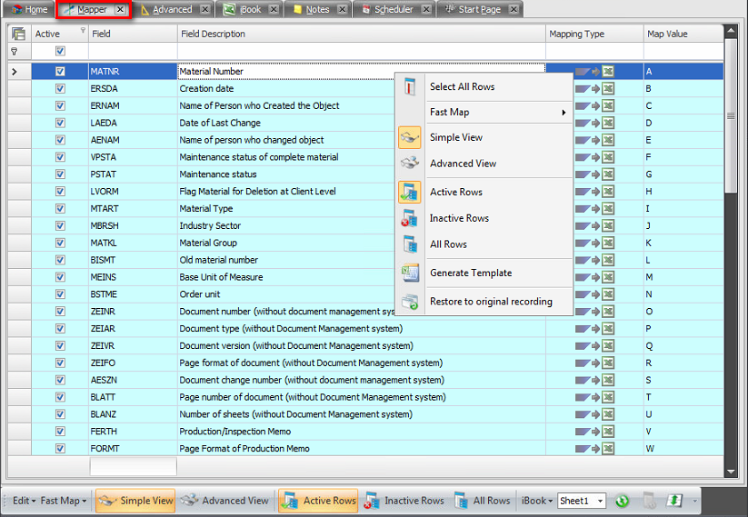 data extractor mapper