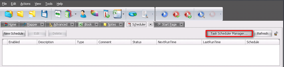 Schedule manger