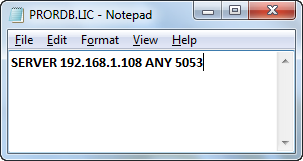 install license