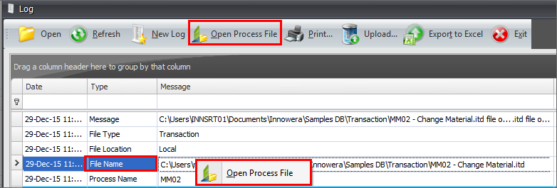 Openprocessfile