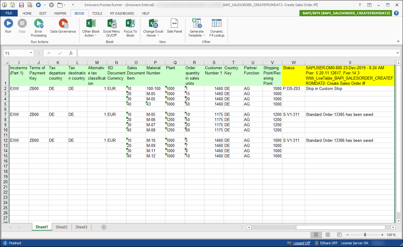 Dynamic Skip in BAPI | Process Runner